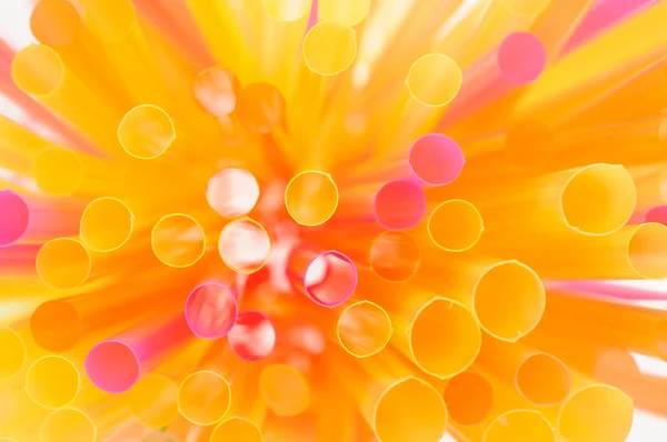 Multicolored Drinking Straws — Stock Photo, Image