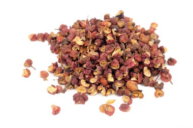 Sichuan (Szechuan) Pepper Isolated on White Background clipart