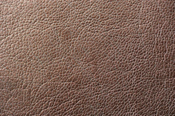 Texture cuir artificiel marron — Photo