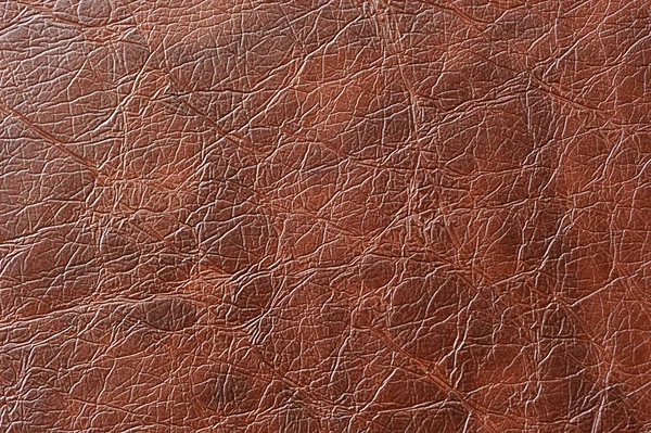 Brown Patterned Artificial Leather Texture — Stock Photo, Image