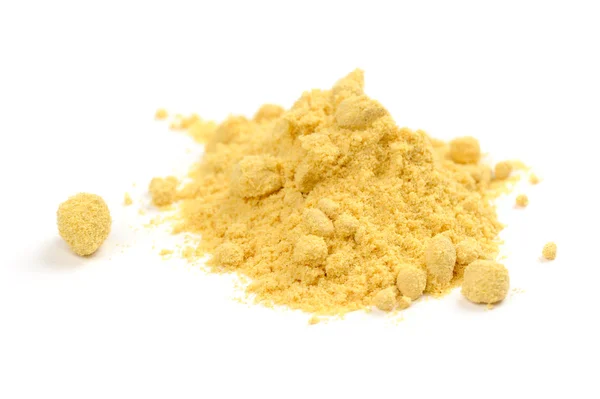 Mustard Powder Isolated on White Background — Stock Photo, Image