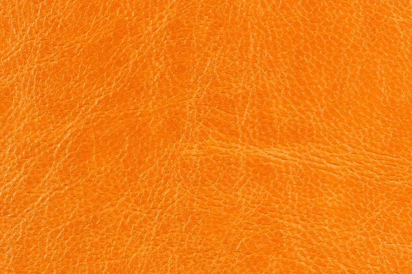 オレンジ色の革テクスチャ — ストック写真