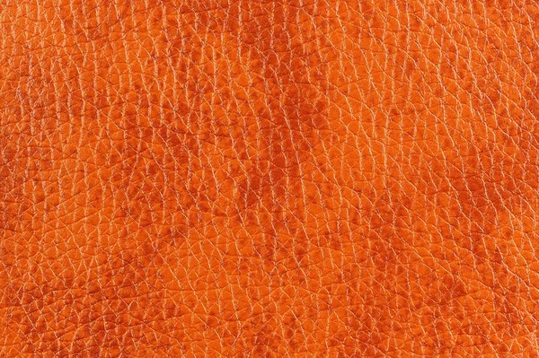 暗いオレンジ色柄レザーのテクスチャ — ストック写真