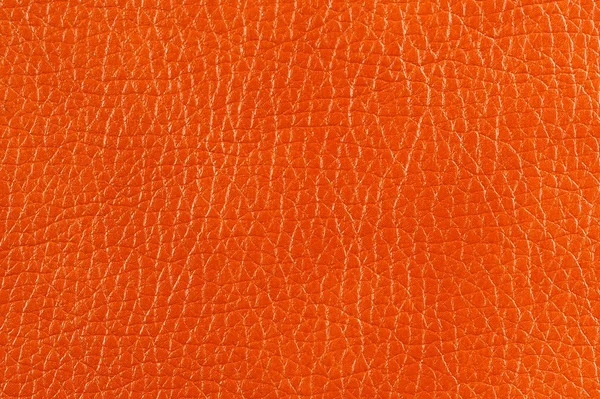 Textura de fundo de couro laranja brilhante — Fotografia de Stock