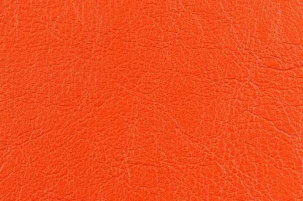 Bright Orange Leather Background Texture