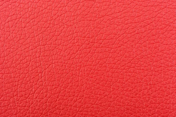 Textura de fundo de couro artificial vermelho — Fotografia de Stock