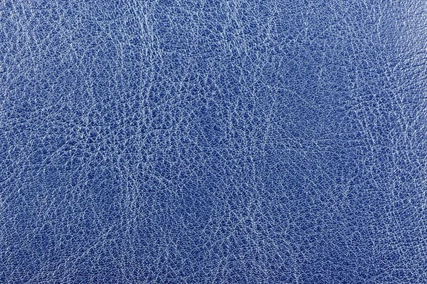 Texture en cuir artificiel brillant bleu foncé — Photo