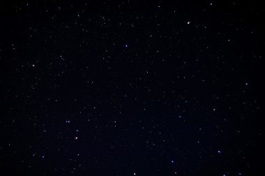 Yıldızlı gerçek gece gökyüzü