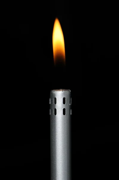 Burning Gas Cooker Lighter — Stock Photo, Image