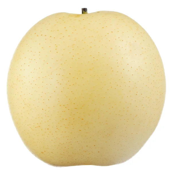 Asiatiska (kinesiska eller Nashi) päron isolerad på vit bakgrund — Stockfoto