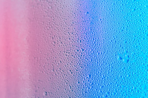 Σταγόνες νερού μπλε και ροζ — Φωτογραφία Αρχείου