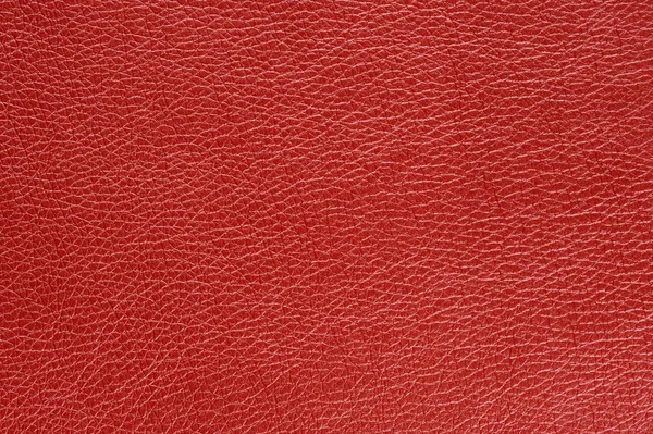 Textura de fondo de cuero artificial brillante rojo — Foto de Stock