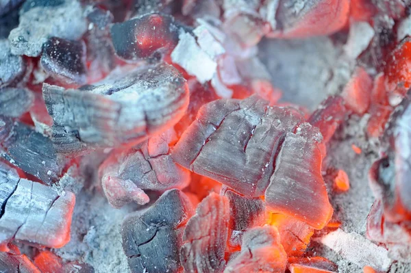 Glowing Hot Embers — Stock Photo, Image