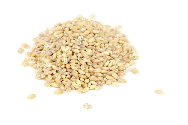 Pearl Barley Isolated on White Background — Stock Photo, Image