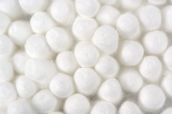 Buds de algodão (cotonetes) Close-up — Fotografia de Stock