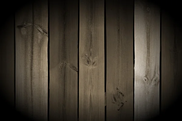 スポット ライトとヴィンテージの木製の板 — ストック写真
