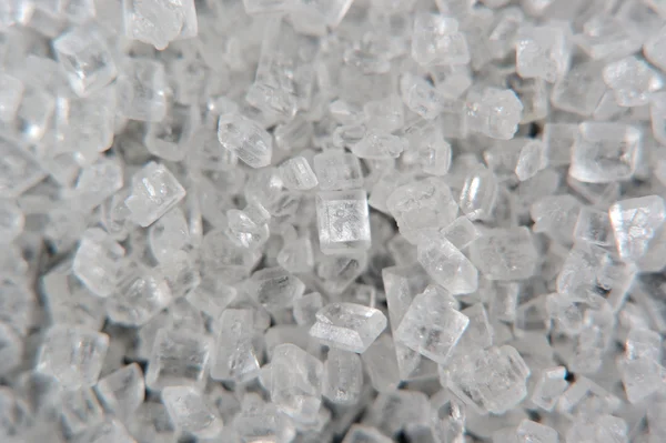 White Sugar Crystals Macro — Stock Photo, Image