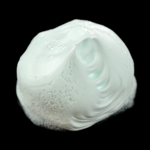 Shaving Foam Isolated on Black Background — Stock Photo, Image