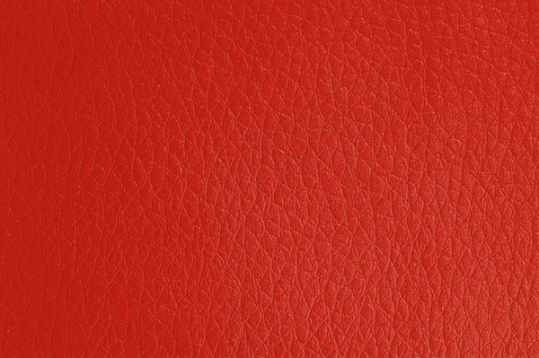 Textura de fundo de couro artificial vermelho — Fotografia de Stock