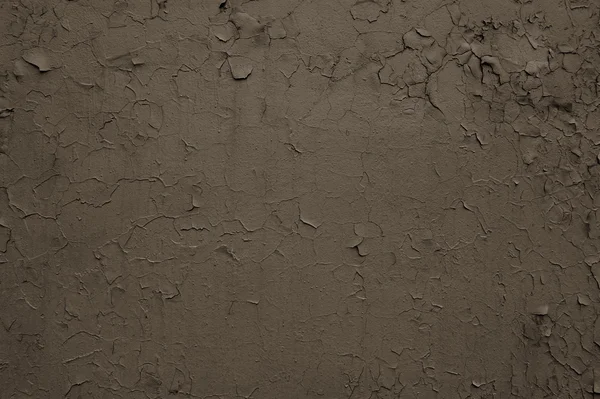 Brown rachado parede de concreto — Fotografia de Stock