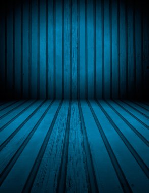 Mavi ahşap Oda arka plan