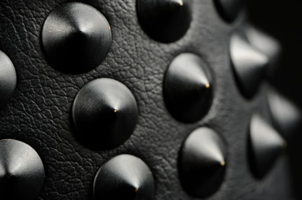 Black Leather Spikes — Stock Photo, Image