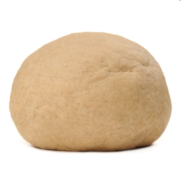 Whole Wheat Yeast Dough Isolated on White Background — Stock Photo, Image