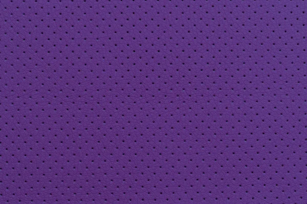 Purple Perforated Artificial Leather Background Texture — Stock fotografie