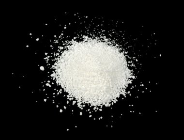 siyah arka plan üzerine sitrik asit