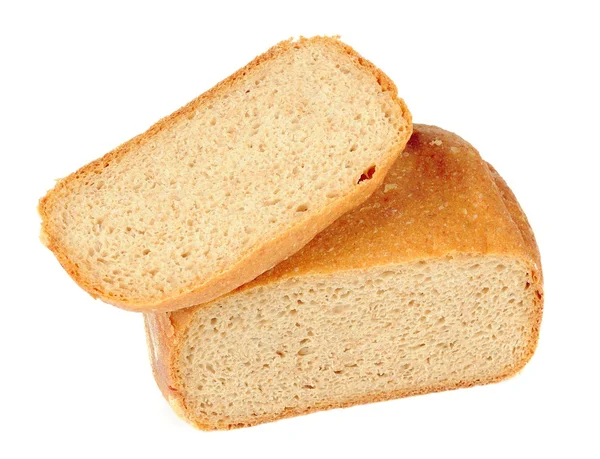 Chleb razowy na białym tle — Zdjęcie stockowe