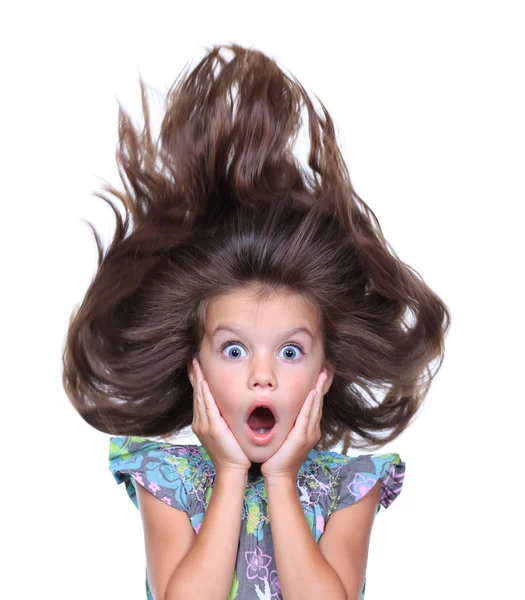 Portrait of a little amazing girl — Stock Photo, Image