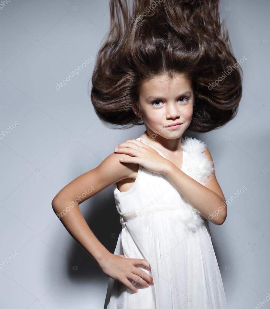 Fashion beautiful little girl — Stock Photo © arkusha ...