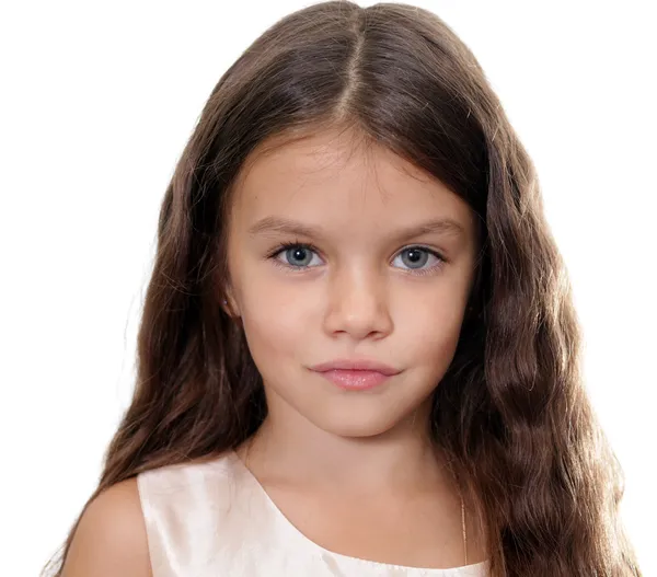 Primo piano ritratto di bella bambina — Foto Stock