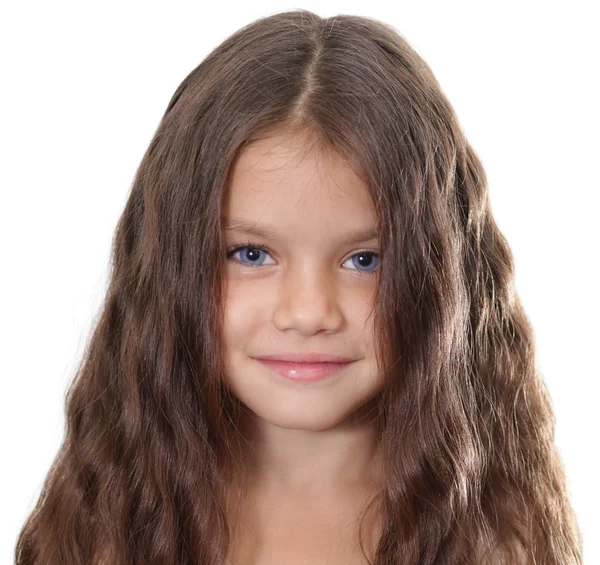 Closeup portrait of pretty little girl — Stock Photo, Image