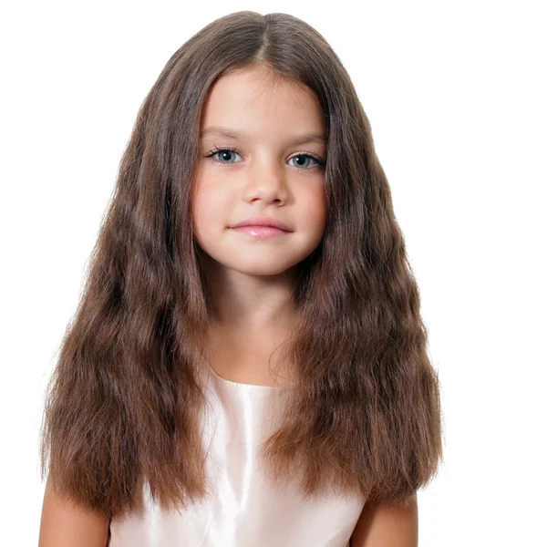 Closeup portrait of pretty little girl — Stock Photo, Image