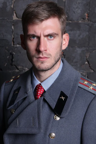 Russian military officer — Stock Photo, Image