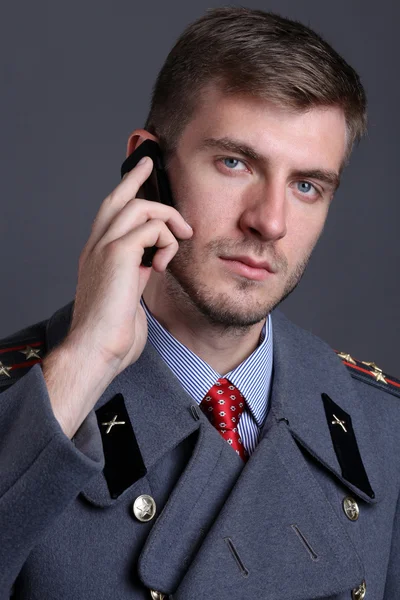 Russian military officer — Stock Photo, Image