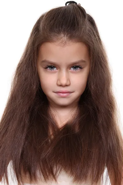 Menina com cabelo bonito — Fotografia de Stock