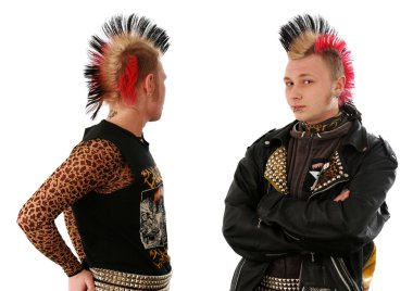 Moskova Sokağı punx. beyaz izole