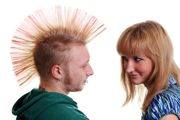 Pareja cabello estilo —  Fotos de Stock