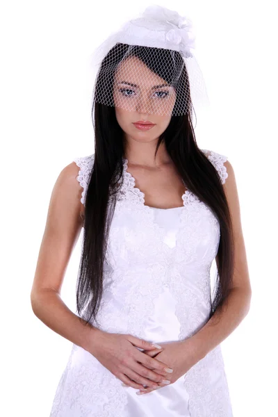 Bruid mooie vrouw in trouwjurk — Stockfoto