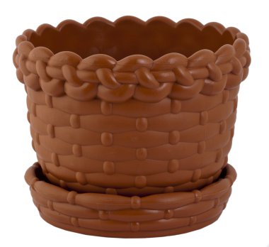 boş bir saksı çiçek.