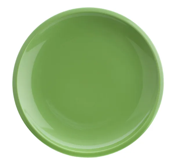 Green plate — Stock Photo, Image