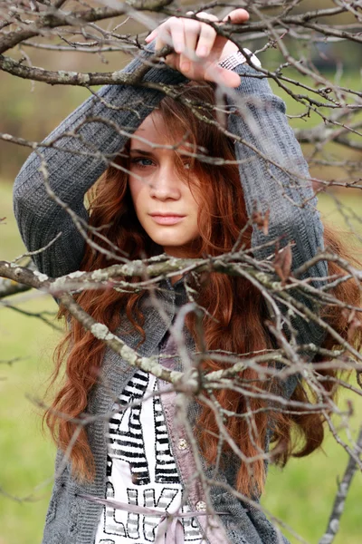 Closeup portrait of a happy young woman — Stock Photo, Image