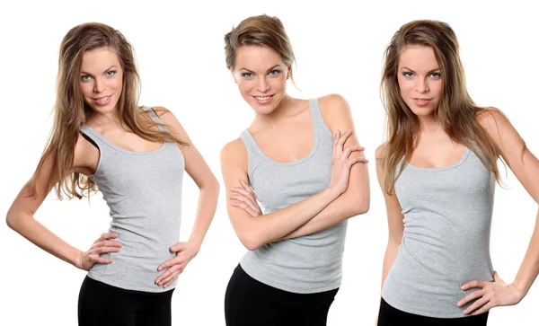 Portrait of a happy young women smiling — Stock Photo, Image