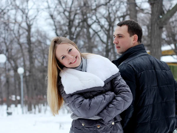 Portrait of a happy young couple — Stock Photo, Image