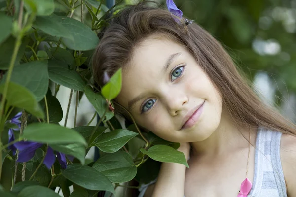 Retrato de niña hermosa —  Fotos de Stock