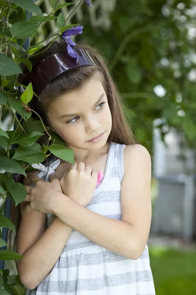 Retrato de niña hermosa — Foto de Stock