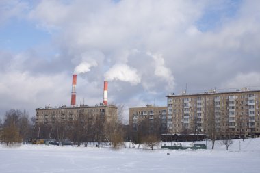 Moskova şehir Rus kışın