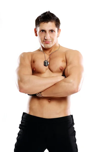 Portrait of a muscleman — Stock Photo, Image